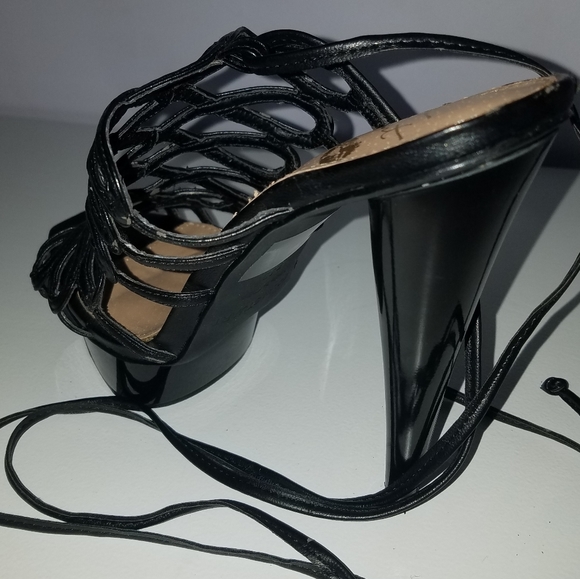 Colin Stuart open toed lace-up heeled sandals - Picture 4 of 5